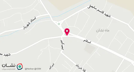 نقشه موقعیت تقریبی دفتر: ماه نشان - خ اسلام - جنب کوچه صنوبر 2