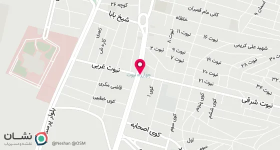 نقشه موقعیت تقریبی دفتر: مهاباد- خیابان نبوت شرقی -پشت مسجد بداق سلطان