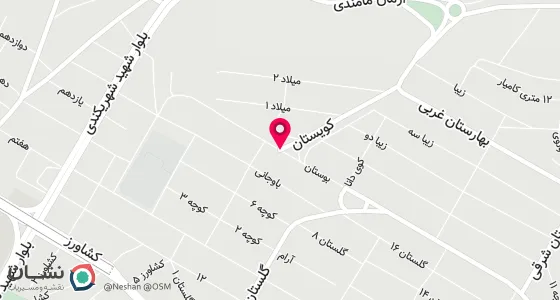 نقشه موقعیت تقریبی دفتر: خ:شهید شهری کندی کوچه روبروی هتل کویستان جنب مسجد شاطری2