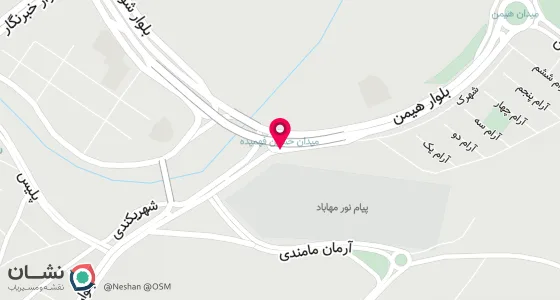 نقشه موقعیت تقریبی دفتر: مهاباد م استقلال جنب مسجد شهیدشهریکندی