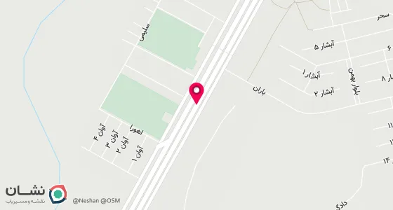 نقشه موقعیت تقریبی دفتر: مهاباد زمینهای شهرداری ایستگاه 7