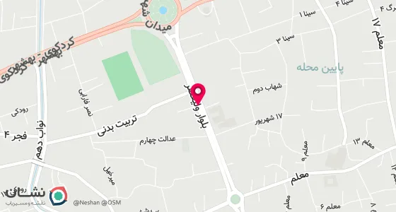 نقشه موقعیت تقریبی دفتر: خ ولیعصر(عج)-کوچه عدالت دوم - انتهای بن بست