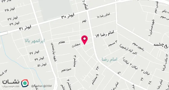 نقشه موقعیت تقریبی دفتر: گرگان پشت بازار امام پانزده متری مهرایین طبقه فوقانی مجتمع قره داغی