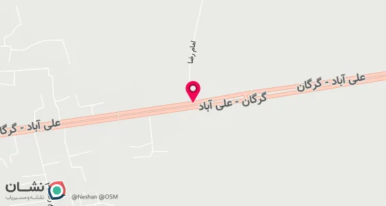 نقشه موقعیت تقریبی دفتر: گرگان - جلین ، جنب موسسه اعتباری کاسپین - خیابان امام رضا19 - پلاک13