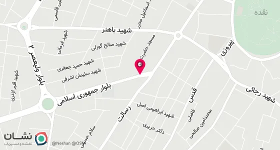نقشه موقعیت تقریبی دفتر: خیابان شهید رجایی-جنب مسجد جامعه تسنن