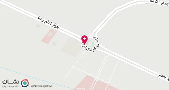 نقشه موقعیت تقریبی دفتر: خراسان شمالی جاجرم میدان امام خمینی ابتدای خیابان شهید باهنر