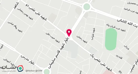 نقشه موقعیت تقریبی دفتر: نقده خیابان شهید علمی یک جنب بانک ملی