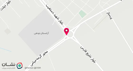 نقشه موقعیت تقریبی دفتر: گرمه میدان شهدا ابتدای خیابان امام هادی علیه السلام پلاک2