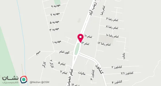 نقشه موقعیت تقریبی دفتر: رامیان خان ببین خیابان امام