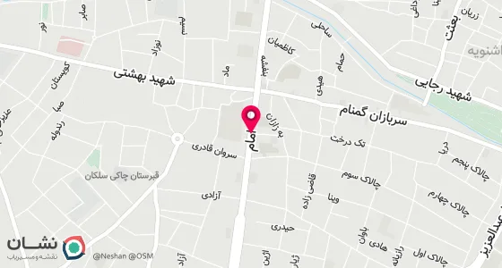 نقشه موقعیت تقریبی دفتر: اشنویه خیابان امام کوچه نگار