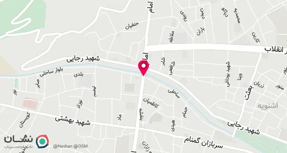 نقشه موقعیت تقریبی دفتر: اشنویه خ امام، خ ساحلی بالاتر از مسجد بازار