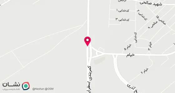 نقشه موقعیت تقریبی دفتر: اسفراین-ابتدای خیابان سید جمال