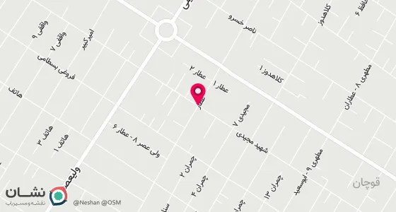 نقشه موقعیت تقریبی دفتر: قوچان خ شهید مطهری نبش چهارراه سوم