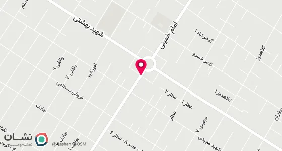 نقشه موقعیت تقریبی دفتر: قوچان میدان امام خمینی ره بازارچه رنگرزها