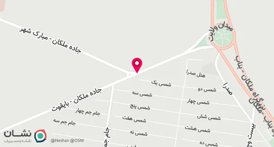 نقشه موقعیت تقریبی دفتر: ملکان خیابان امام روبروی شهرداری