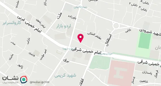 نقشه موقعیت تقریبی دفتر: لاهیجان- خیابان شهدا-بعد میدان ممتاز-نبش کوچه شهید وثوقی