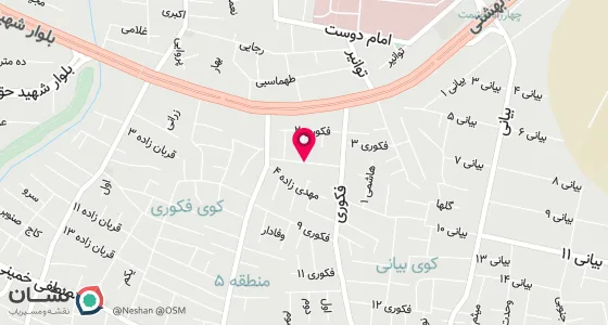 نقشه موقعیت تقریبی دفتر: رشت کمربندی شهید بهشتی خیابان فکوری کوچه پنجم پلاک 20