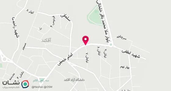 نقشه موقعیت تقریبی دفتر: کاغذکنان اقکند خیابان امام خمینی کوچه نیایش7 پلاک 8