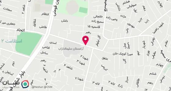 نقشه موقعیت تقریبی دفتر: سلیمان داراب خ میرزا کوچک ک استقلال پ 245