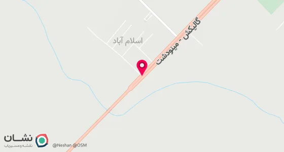 نقشه موقعیت تقریبی دفتر: گلستان گالیکش خ شهید باهنر کوچه اول