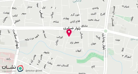 نقشه موقعیت تقریبی دفتر: رشت بلوار ایت ا ضیابری روبروی مدرسه شهید سید علی مقیمی پلاک 1