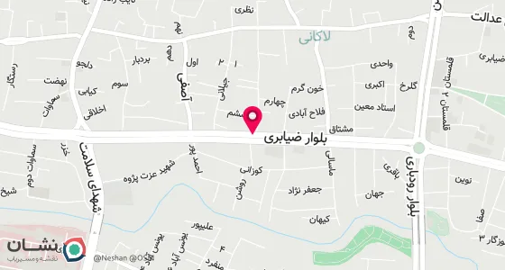 نقشه موقعیت تقریبی دفتر: ضیابری ساختمان ستاره شهر بلوک 2 طبقه2 واحد3