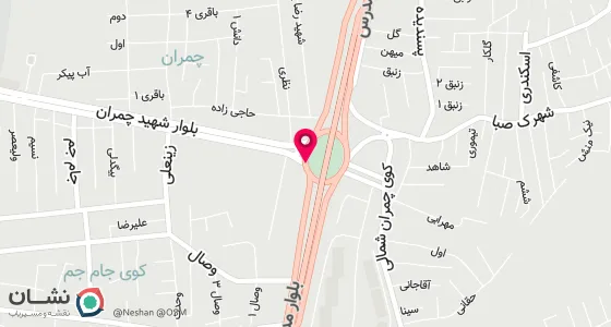نقشه موقعیت تقریبی دفتر: میدان امام حسین بلوار چمران ابتدای کوچه گلستان