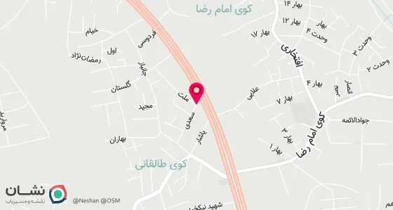 نقشه موقعیت تقریبی دفتر: رشت-خیابان سعدی- جنب بانک ملت- اول کوچه فلاحتی