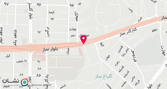 نقشه موقعیت تقریبی دفتر: بلوارشهید انصاری - بلوار نماز - روبروی دبیرستان شاهد - ساختمان سبز - طبقه دوم واحد 4