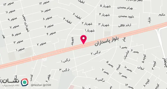 نقشه موقعیت تقریبی دفتر: خ باهنر - جنب مسجد انجمن - طبقه فوقانی- دفترخانه ازدواج 11 شهرستان بناب