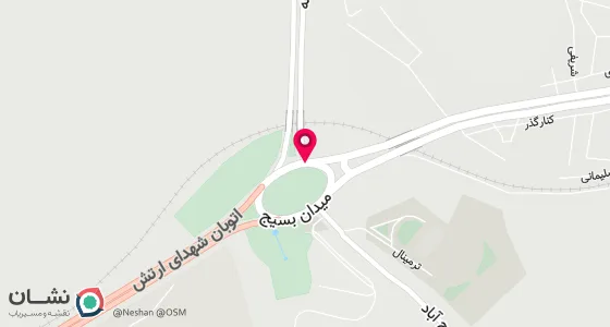 نقشه موقعیت تقریبی دفتر: مراغه میدان مصلی طبقه فوقانی دفتر ازدواج و طلاق شماره 3 مراغه