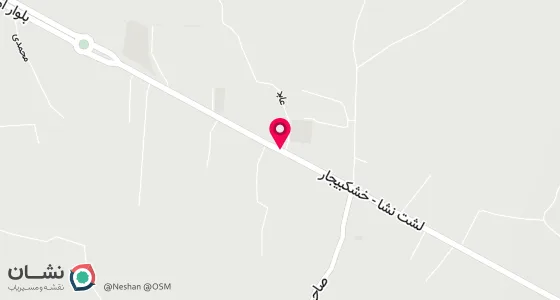 نقشه موقعیت تقریبی دفتر: رشت-خشکبیجار-خیابان شهید منتظری-میدان حر