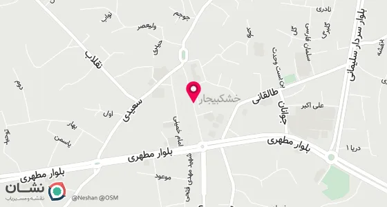 نقشه موقعیت تقریبی دفتر: خیابان شهید محمد منتظری- پلاک41