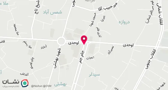 نقشه موقعیت تقریبی دفتر: مراغه خ کاشانی روبروی خ جام جم بالاتر از مسجد فقیر آباد جنب نانوایی دلاوری