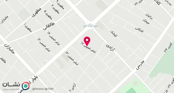 نقشه موقعیت تقریبی دفتر: درگز-امام خمینی(ره)17{کوچه کوشک}-پلاک5