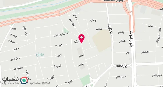 نقشه موقعیت تقریبی دفتر: ارومیه، امامت، اول بهنق یک، جنب بستنی نعمت
