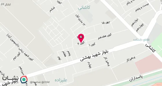 نقشه موقعیت تقریبی دفتر: مدرس بلوار استاد شهریار کوی 4