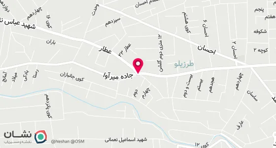 نقشه موقعیت تقریبی دفتر: ارومیه طرزیلو جنب مسجد رسول ا...