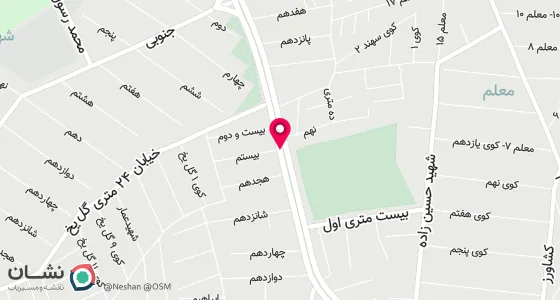 نقشه موقعیت تقریبی دفتر: ارومیه 32 متری فرهنگیان کوچه 20