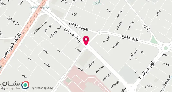 نقشه موقعیت تقریبی دفتر: ارومیه خیابان مدرس خیابان عمار روبروی بیمارستان امام خمینی (ره)