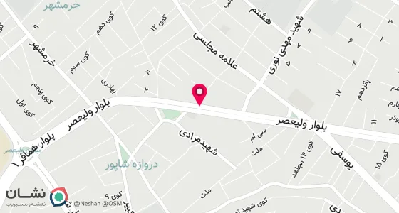 نقشه موقعیت تقریبی دفتر: ارومیه خیابان ولیعصر نبش کوچه 21 شهید حیدر علی حاجی زاده پلاک 6