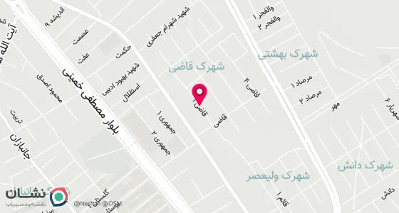 نقشه موقعیت تقریبی دفتر: خلخال شهرک شهید قاضی-کوچه قاضی یک-سمت چپ
