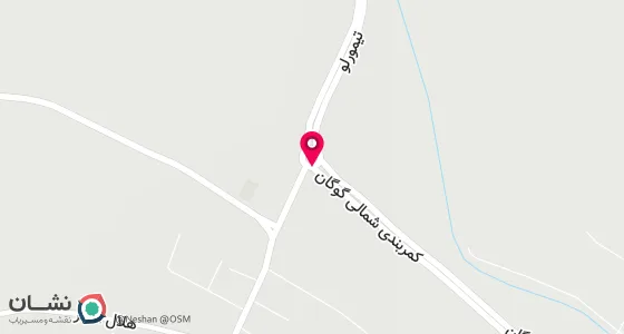 نقشه موقعیت تقریبی دفتر: گوگان - میدان امیر کبیر - ابتدای خیابان فردوسی - پاساژ قدس