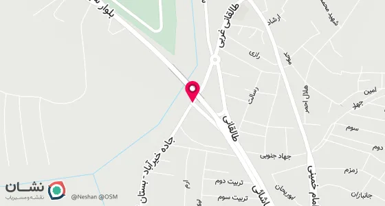 نقشه موقعیت تقریبی دفتر: بستان آباد خیابان امام روبروی بانک سپه
