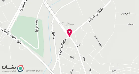 نقشه موقعیت تقریبی دفتر: بستان آباد خیابان امام میدان مولوی