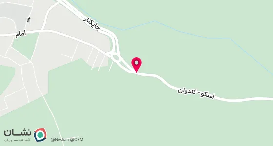 نقشه موقعیت تقریبی دفتر: اسکو - خیابان امام-جنب تلار ساقدوش