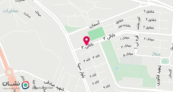 نقشه موقعیت تقریبی دفتر: تبریز-چهارراه لاله-ابتدای خ لاله-روبروی سونای رضوان-پ138-طبقه فوقانی هایپرمارکت الینا-طبقه اول غربی