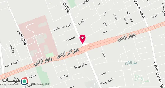 نقشه موقعیت تقریبی دفتر: خیابان منتظری(مارالان) میدان سجادیه نبش کوچه سیدلر