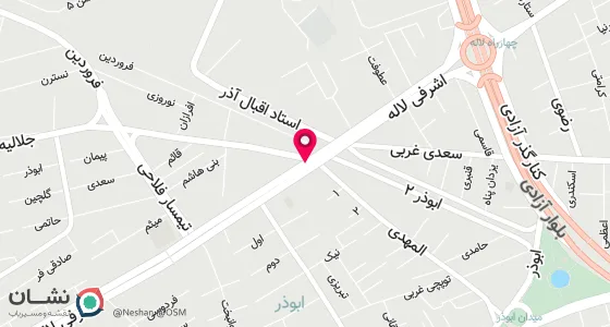 نقشه موقعیت تقریبی دفتر: تبریز آخر خیابان جلالیه روبروی بانک ملی