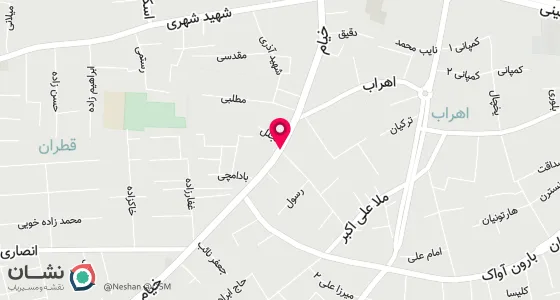 نقشه موقعیت تقریبی دفتر: تبریز خیابان بهار کوچه متقالچی پلاک 27